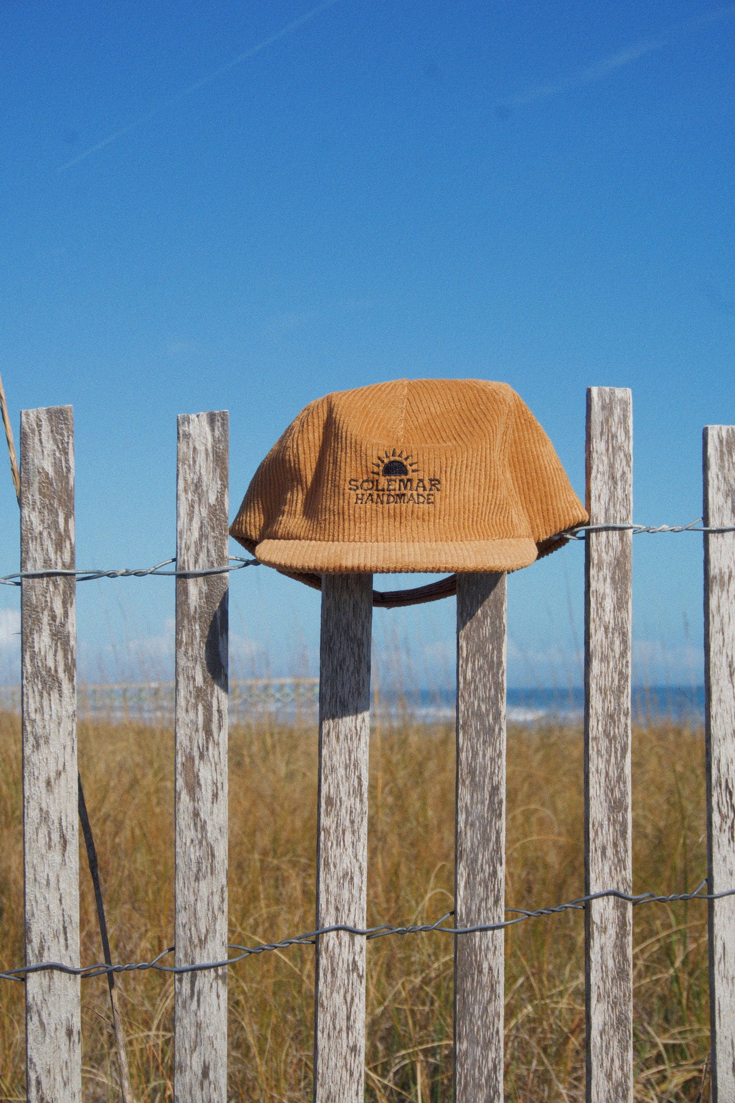 SOLEMAR HANDMADE CORDUROY HAT CAMEL