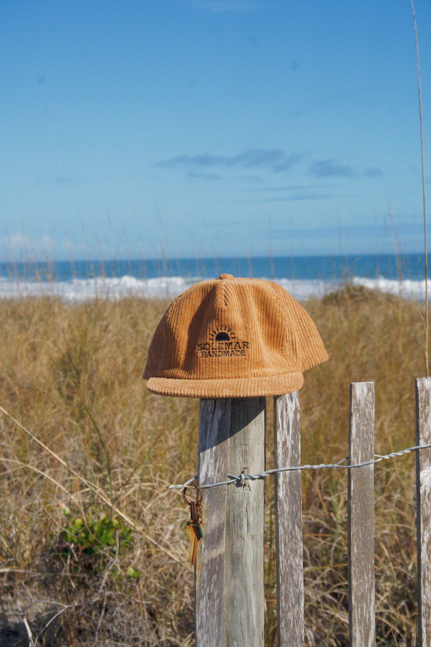 SOLEMAR HANDMADE CORDUROY HAT CAMEL